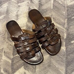 Bed Stu Brown Leather Sandals